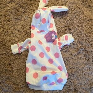 NWT BARK Spotted Elephant (From Rudolph) Hoodie For Dogs. Size Medium